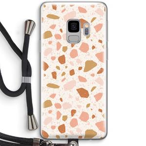 CaseCompany Terrazzo N°18: Samsung Galaxy S9 Transparant Hoesje met koord