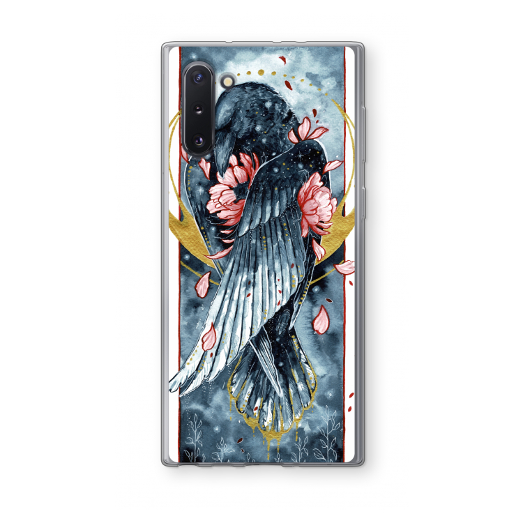 CaseCompany Golden Raven: Samsung Galaxy Note 10 Transparant Hoesje