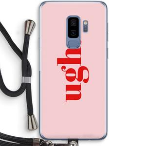 CaseCompany Ugh: Samsung Galaxy S9 Plus Transparant Hoesje met koord