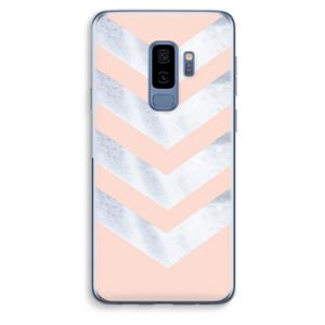 CaseCompany Marmeren pijlen: Samsung Galaxy S9 Plus Transparant Hoesje