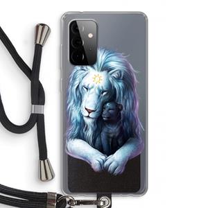 CaseCompany Child Of Light: Samsung Galaxy A72 5G Transparant Hoesje met koord