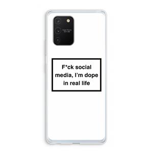 CaseCompany I'm dope: Samsung Galaxy S10 Lite Transparant Hoesje