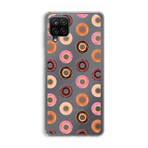 CaseCompany Donuts: Samsung Galaxy A12 Transparant Hoesje