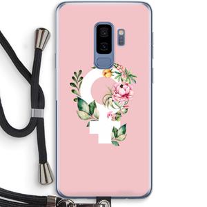 CaseCompany Venus: Samsung Galaxy S9 Plus Transparant Hoesje met koord