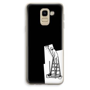 CaseCompany Musketon Painter: Samsung Galaxy J6 (2018) Transparant Hoesje