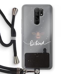 CaseCompany Be(e) kind: Xiaomi Redmi 9 Transparant Hoesje met koord