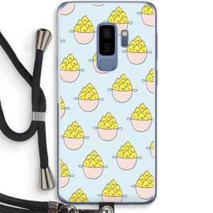 CaseCompany Citroenen: Samsung Galaxy S9 Plus Transparant Hoesje met koord
