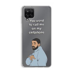 CaseCompany Hotline bling: Samsung Galaxy A12 Transparant Hoesje