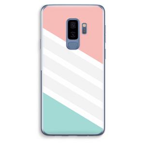 CaseCompany Strepen pastel: Samsung Galaxy S9 Plus Transparant Hoesje