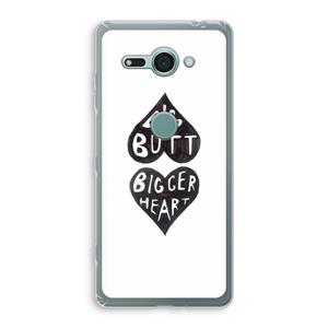 CaseCompany Big butt bigger heart: Sony Xperia XZ2 Compact Transparant Hoesje