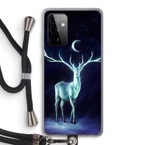 CaseCompany Nightbringer: Samsung Galaxy A72 5G Transparant Hoesje met koord