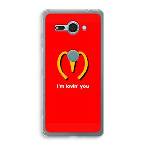 CaseCompany I'm lovin' you: Sony Xperia XZ2 Compact Transparant Hoesje