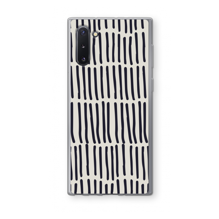 CaseCompany Moroccan stripes: Samsung Galaxy Note 10 Transparant Hoesje