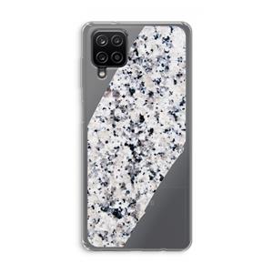 CaseCompany Gespikkelde marmer: Samsung Galaxy A12 Transparant Hoesje