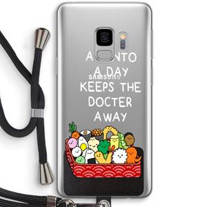 CaseCompany Bento a day: Samsung Galaxy S9 Transparant Hoesje met koord