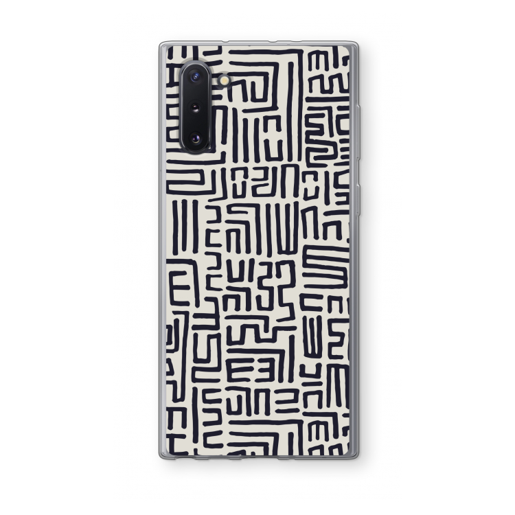CaseCompany Moroccan Print: Samsung Galaxy Note 10 Transparant Hoesje