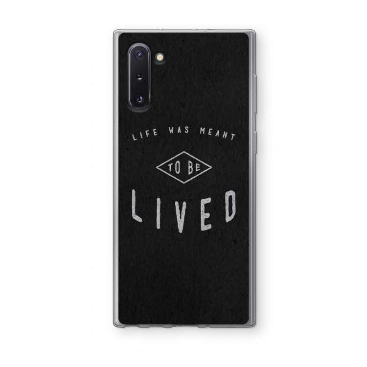 CaseCompany To be lived: Samsung Galaxy Note 10 Transparant Hoesje