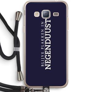 CaseCompany Blijve plakken in Negenduust: Samsung Galaxy J3 (2016) Transparant Hoesje met koord