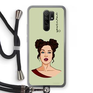 CaseCompany Pop-Art Creator: Xiaomi Redmi 9 Transparant Hoesje met koord