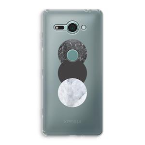 CaseCompany Marmeren cirkels: Sony Xperia XZ2 Compact Transparant Hoesje
