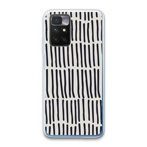 CaseCompany Moroccan stripes: Xiaomi Redmi 10 Transparant Hoesje