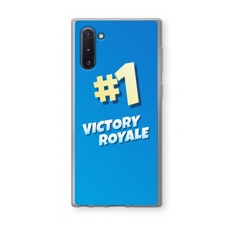 CaseCompany Victory Royale: Samsung Galaxy Note 10 Transparant Hoesje