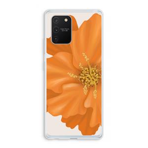 CaseCompany Orange Ellila flower: Samsung Galaxy S10 Lite Transparant Hoesje