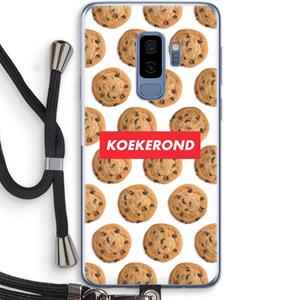 CaseCompany Koekerond: Samsung Galaxy S9 Plus Transparant Hoesje met koord