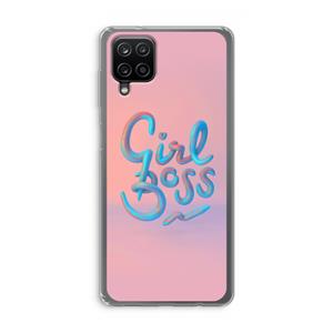 CaseCompany Girl boss: Samsung Galaxy A12 Transparant Hoesje