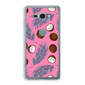 CaseCompany Kokosnoot roze: Sony Xperia XZ2 Compact Transparant Hoesje