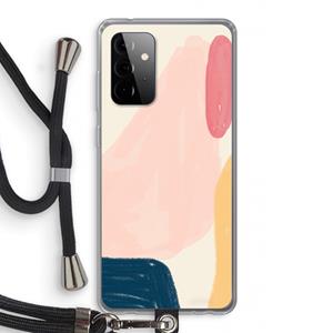 CaseCompany Saturday Flow: Samsung Galaxy A72 5G Transparant Hoesje met koord