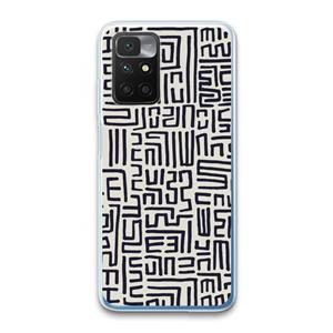 CaseCompany Moroccan Print: Xiaomi Redmi 10 Transparant Hoesje