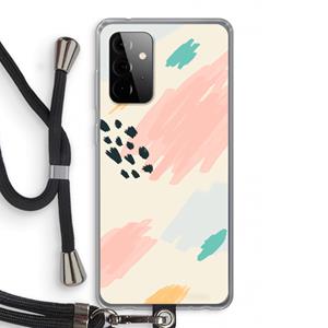 CaseCompany Sunday Chillings: Samsung Galaxy A72 5G Transparant Hoesje met koord
