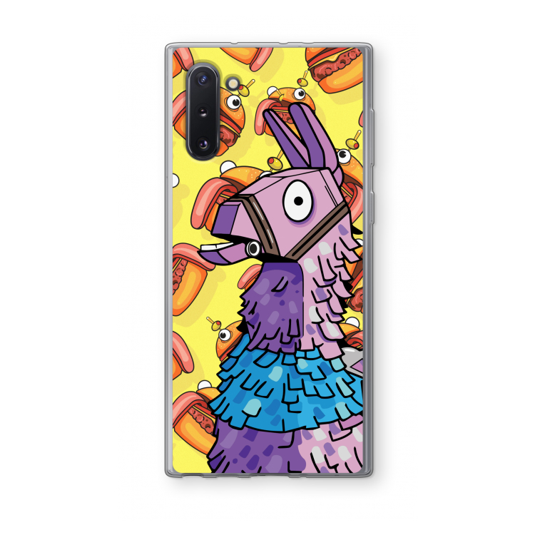 CaseCompany Loot Burger: Samsung Galaxy Note 10 Transparant Hoesje