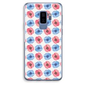 CaseCompany Klaproosjes: Samsung Galaxy S9 Plus Transparant Hoesje