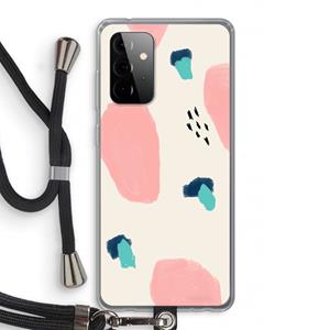 CaseCompany Monday Surprise: Samsung Galaxy A72 5G Transparant Hoesje met koord