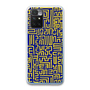 CaseCompany Majorelle Blue Print: Xiaomi Redmi 10 Transparant Hoesje