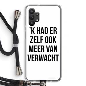 CaseCompany Meer verwacht: Samsung Galaxy A32 5G Transparant Hoesje met koord