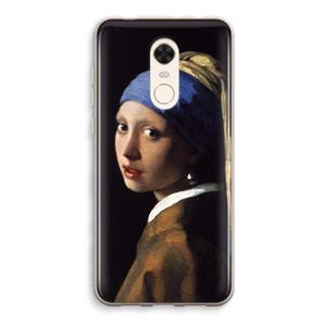 CaseCompany The Pearl Earring: Xiaomi Redmi 5 Transparant Hoesje