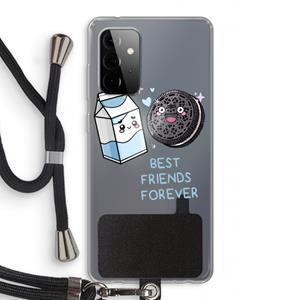 CaseCompany Best Friend Forever: Samsung Galaxy A72 5G Transparant Hoesje met koord