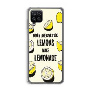 CaseCompany Lemonade: Samsung Galaxy A12 Transparant Hoesje