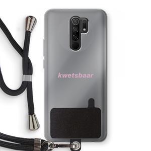 CaseCompany kwetsbaar: Xiaomi Redmi 9 Transparant Hoesje met koord
