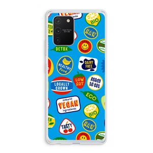 CaseCompany Fruitsticker: Samsung Galaxy S10 Lite Transparant Hoesje