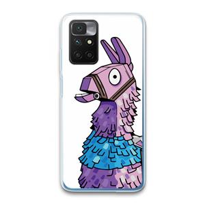 CaseCompany Lama: Xiaomi Redmi 10 Transparant Hoesje