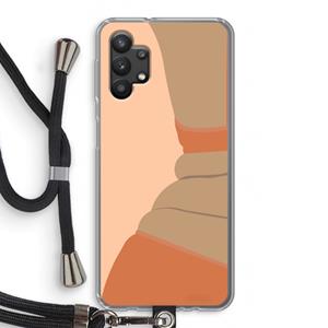 CaseCompany Bikini: Samsung Galaxy A32 5G Transparant Hoesje met koord