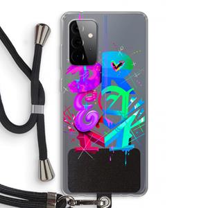 CaseCompany Dream: Samsung Galaxy A72 5G Transparant Hoesje met koord