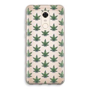 CaseCompany Weed: Xiaomi Redmi 5 Transparant Hoesje