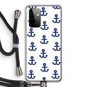 CaseCompany Ankers: Samsung Galaxy A72 5G Transparant Hoesje met koord