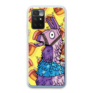 CaseCompany Loot Burger: Xiaomi Redmi 10 Transparant Hoesje