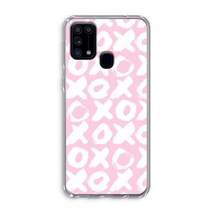 CaseCompany XOXO: Samsung Galaxy M31 Transparant Hoesje